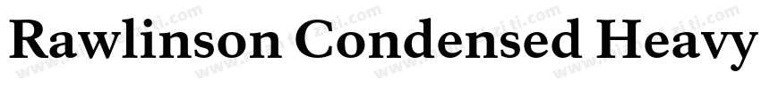 Rawlinson Condensed Heavy Italic字体转换